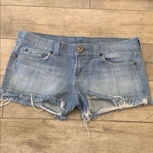 7 for all mankind shorts light denim